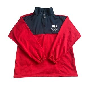 Red and Black USA Olympics Pullover